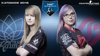 CS:GO - Team Karma vs. CLG Red [Inferno] - Intel Challenge Katowice 2016 - Semifinal Map 1(Intel Challenge Katowice features the best women CS:GO players in the world in action, competing for the Intel Challenge Katowice 2016 title as well as a total ..., 2016-03-10T18:06:58.000Z)