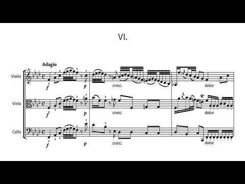 Mozart/WF Bach: K 404a in F Minor - Prelude / Fugue (F.31-VIII) - Opera String Trio - MHS 3437