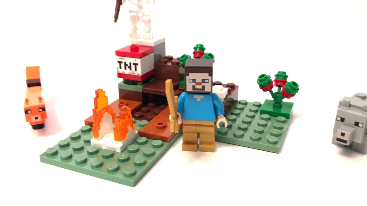 Lego Minecraft 21162 The Taiga Adventure Build Review | Experiment Shredding Lego Minecraft Alex