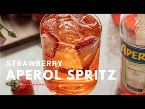 Strawberry Aperol Spritz Recipe - Sugar and Charm