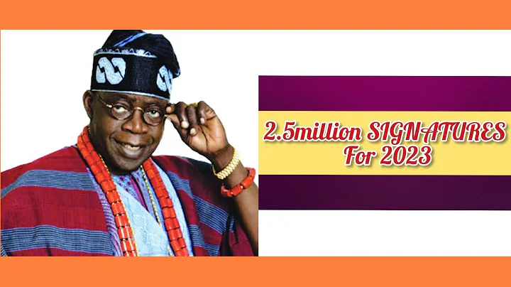TINUBU GET 2.5MILLION SIGNATURES FROM NIGERIANS TO BECOME PRESIDENT IN 2023