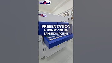 PRESENTATION AUTOMATIC BRUSH SANDING MACHINE #machine #radek #woodworking #shorts