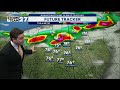 Showers and potentially some severe thunderstorms today.