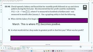 Sinusoidal function context and data modeling lesson part 4     9 21 26