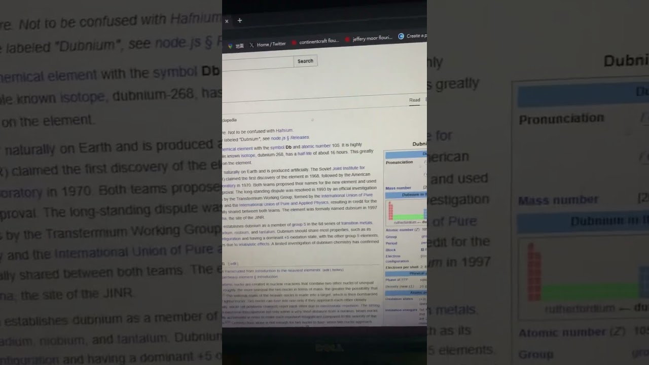 Elements: Dubnium 