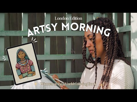 Art in the Garden ✷ How to Color in Art on the go