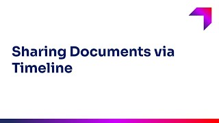 Sharing Documents via Timeline in Folio