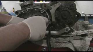 Part 26: How to disassemble a motocross bike. Preparing to split case 1. YZ250F example