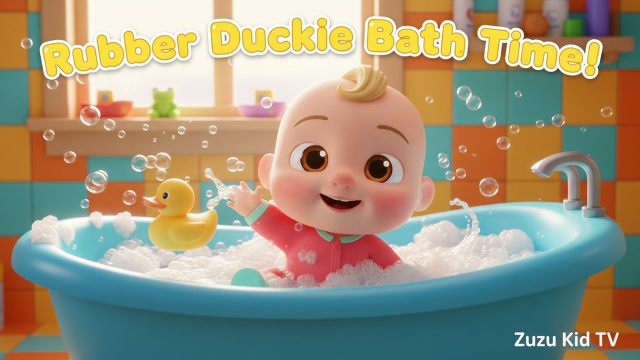 Rubber Duckie Bath Time Song – Nursery Rhyme, Splash, and Water Fun