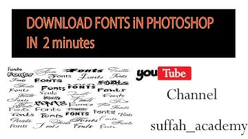 how to download and install fonts in photoshop cs6 cs4 cs5 cc[ fonts pack free download]