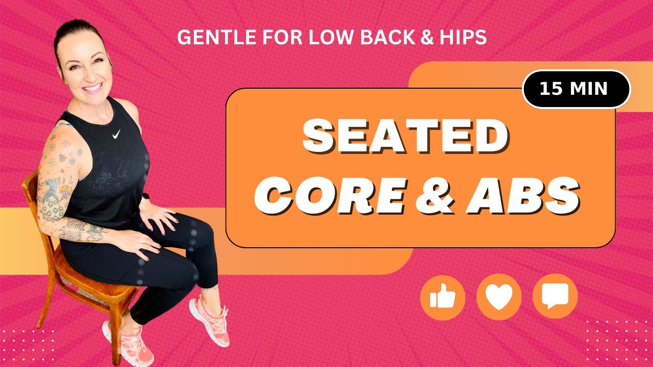 SEATED ABS & CORE 15 Minute Low Impact Chair Workout For The Core