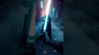 POV: Lightsaber Duel in the Rain 🌧️⚔️