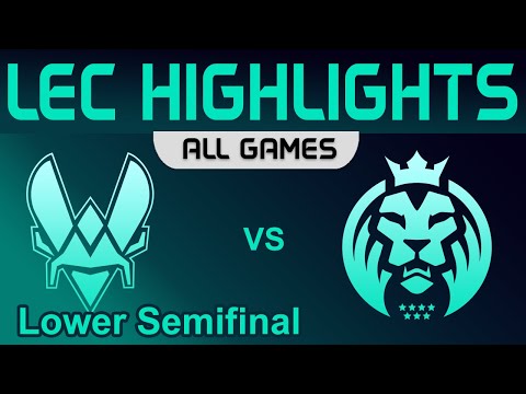 VIT vs MAD ALL GAMES Highlights Playoffs Lower Semifinal LEC Spring 2023 Team Vitality vs MAD Lions