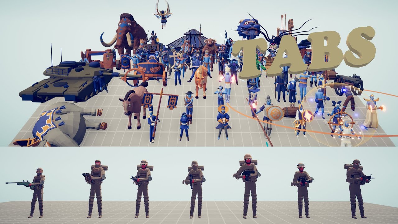 MODERN SOLDIERS VS EVERY FACTIONS - TABS