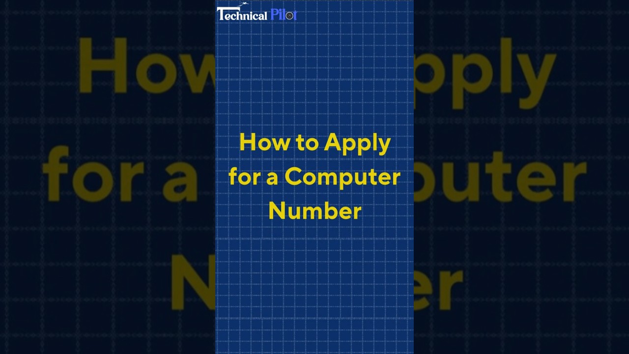 How to Apply for a DGCA Computer Number | Step-by-Step Guide (2025) 