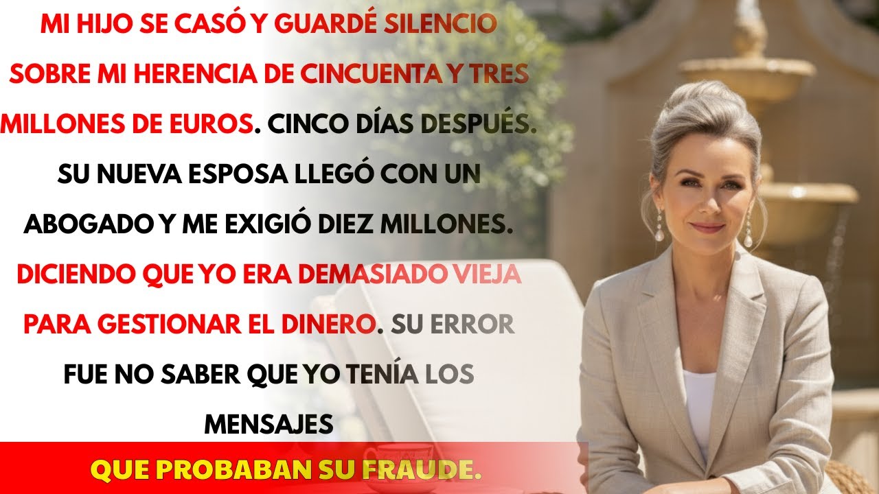 Guardé silencio sobre mis 53 millones. mi nuera exigió 10 millones y la anulé por fraude
