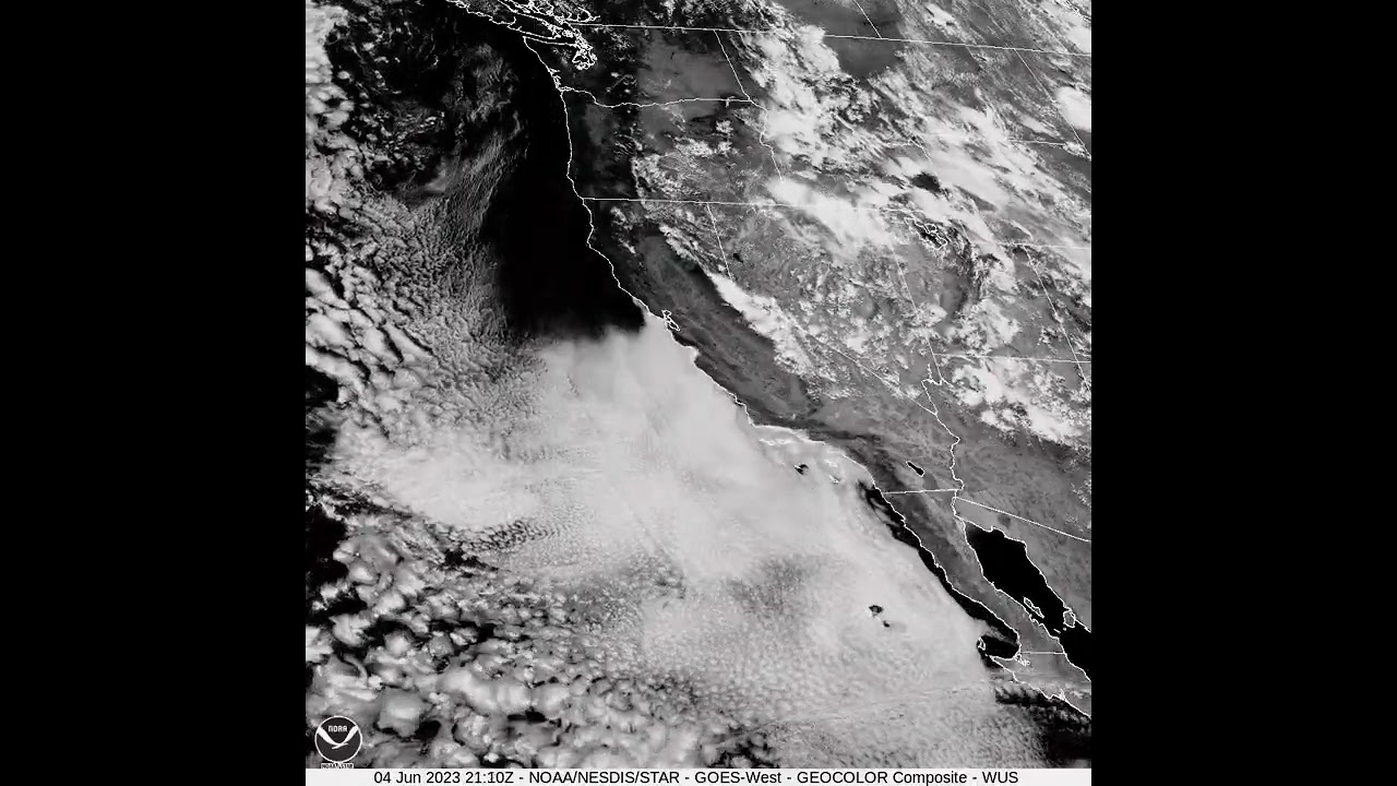 US West Coast Weather Satellite [06/04/2023] | 