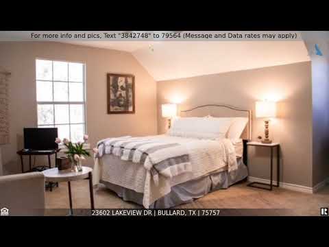 23602 Lakeview Dr, Bullard, TX home video tour