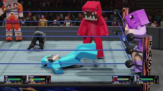 Dagar y Abi vs. Nacho y Lia en Minecraft!