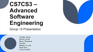 Group 15 Presentation