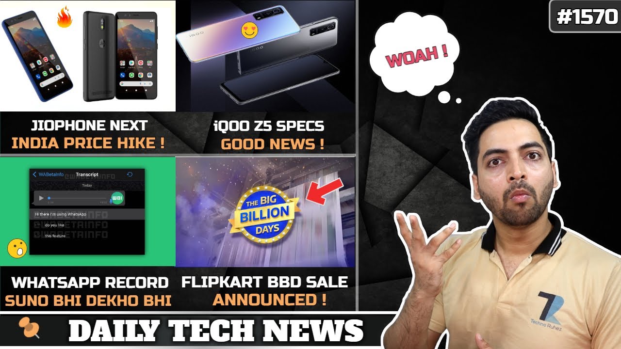 Jiophone Next Price Hike😒,iQOO Z5 SD778G😲,realme GT Neo 2 Launch,Flipkart BBD Sale,Jiobook😍,SD 695G