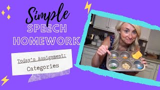 Simple Speech Homework - Categories