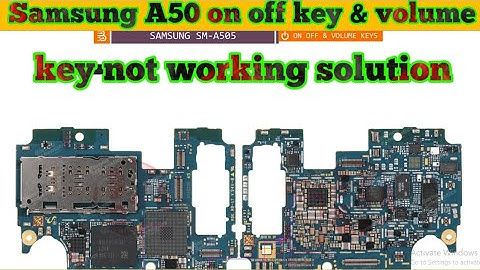Samsung A50(A505f) on off key & volume key jumper solution#thesoilboy
