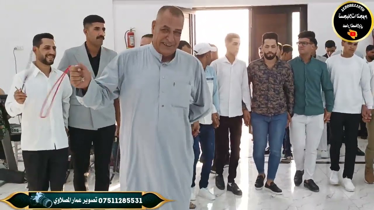 الفنان ياسر الخابوري دبكه زواج علي شبكي المايسترو نجم ابو زهره تصوير عمارالمصلاوي07511285531 