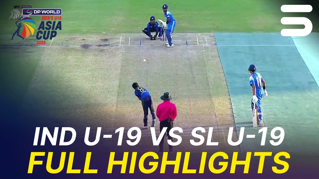 Full Highlights | India U-19 vs Sri Lanka U-19 | SF-1 | Asia Cup Men's U-19 | ZI1S