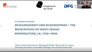 Zeugungskraft and Bildungstrieb – the meta/physics of insect sexual reproduction, c. 1730–1830.