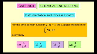 Celebrity GATE 2004: For the time domain function f(t) = t, the Laplace transform of  ∫₀ᵗ f(t) dt is given by  Profile