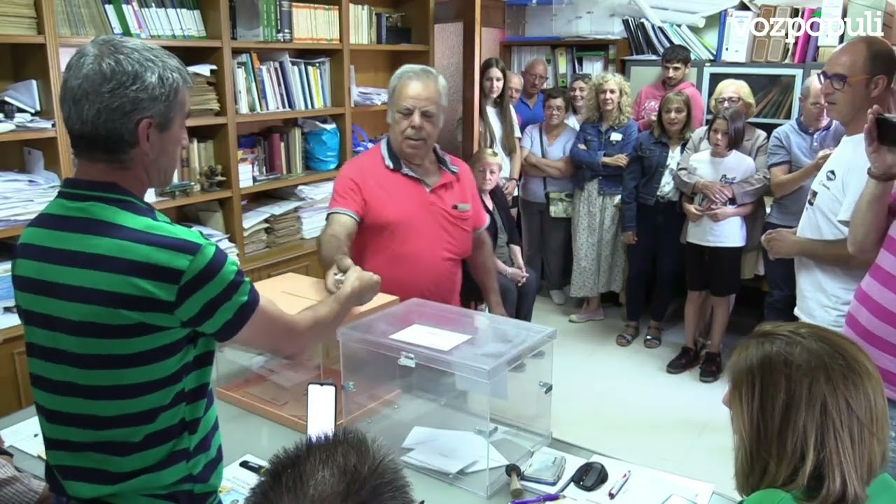 Villarroya (La Rioja) vota en 26 segundos , 3 menos que su récord del 28 de mayo