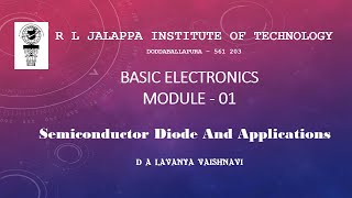M1-S04, Half wave Rectifiers. Basic Electronics VTU – 18ELN24