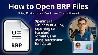 How to Open BRP Files (Business-in-a-Box Pro Document)