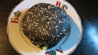 Обзор черный бургер из Сильпо (Black Burger)