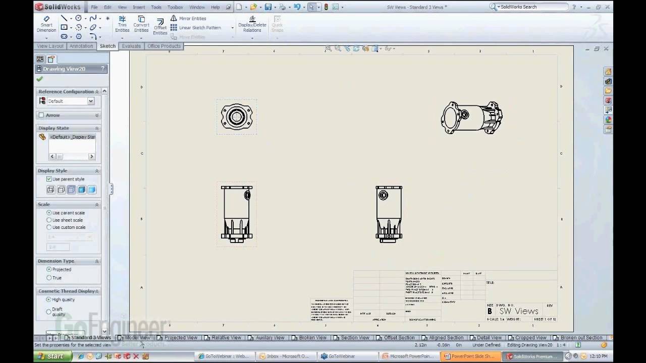 Featured image of post Rotate Drawing View Solidworks You can add sketch items and blocks to this sketch