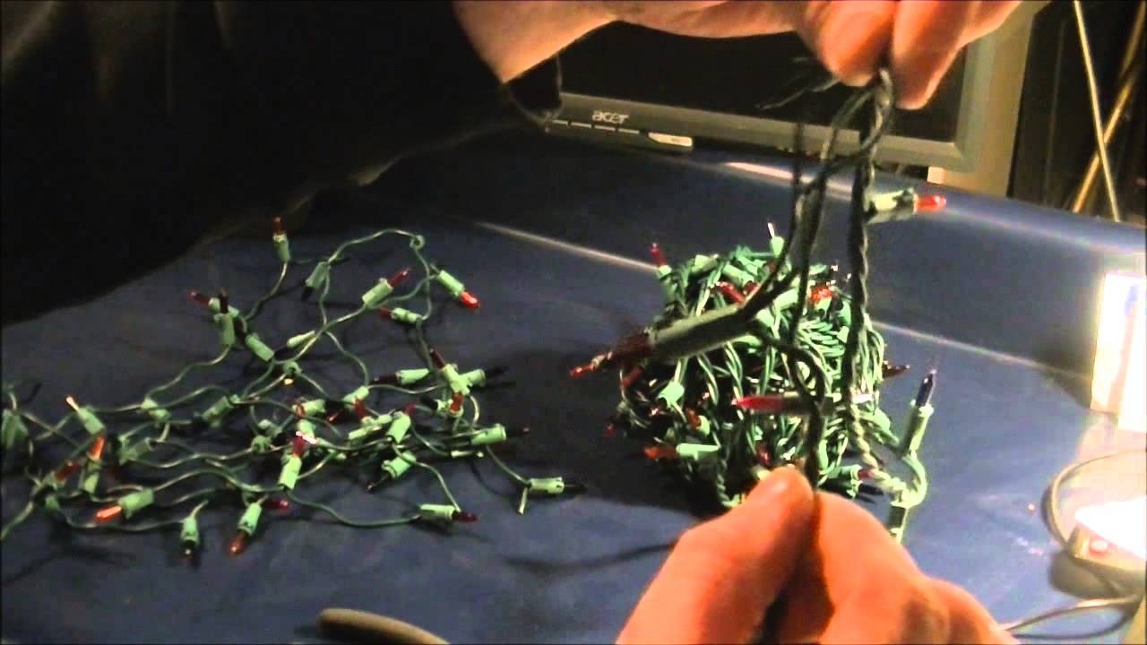 How to convert Christmas Light strings in to FREE extension cords for