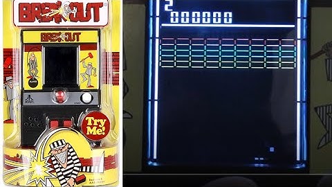 Breakout Mini Arcade Gameplay (Basic Fun 4C Version)