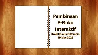 Kursus Pembinaan e-Buku Interaktif