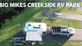 Camping in our Airstream at Big Mikes Creekside RV in Newland North Carolina