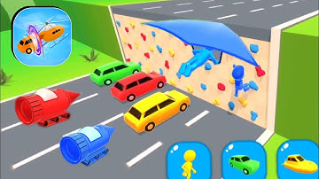 Shape-Shifting 🚁🚕 Walkthrough ALL Level Gameplay (Android, iOS Game) New Update level 84