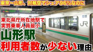 【新幹線は強いのに】山形駅が東北県庁所在地駅で事実上最小な理由