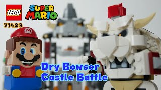 Can Bad win over Good? LEGO Mario - 71423 Dry Bowser Castle Battle Expansion Set Unboxing and Build