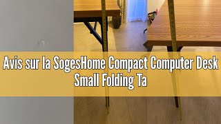 Avis Sur La Sogeshome Compact Computer Desk Small Folding Table 100 X 60 X 75 Cm Computer Workstatio