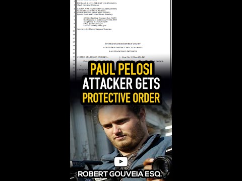 Pelosi Attacker GETS Protective Order #shorts