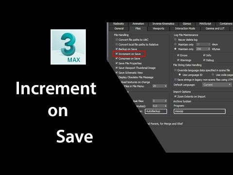 Thủ thuật 3d Max – Save as ( Increment on Save)