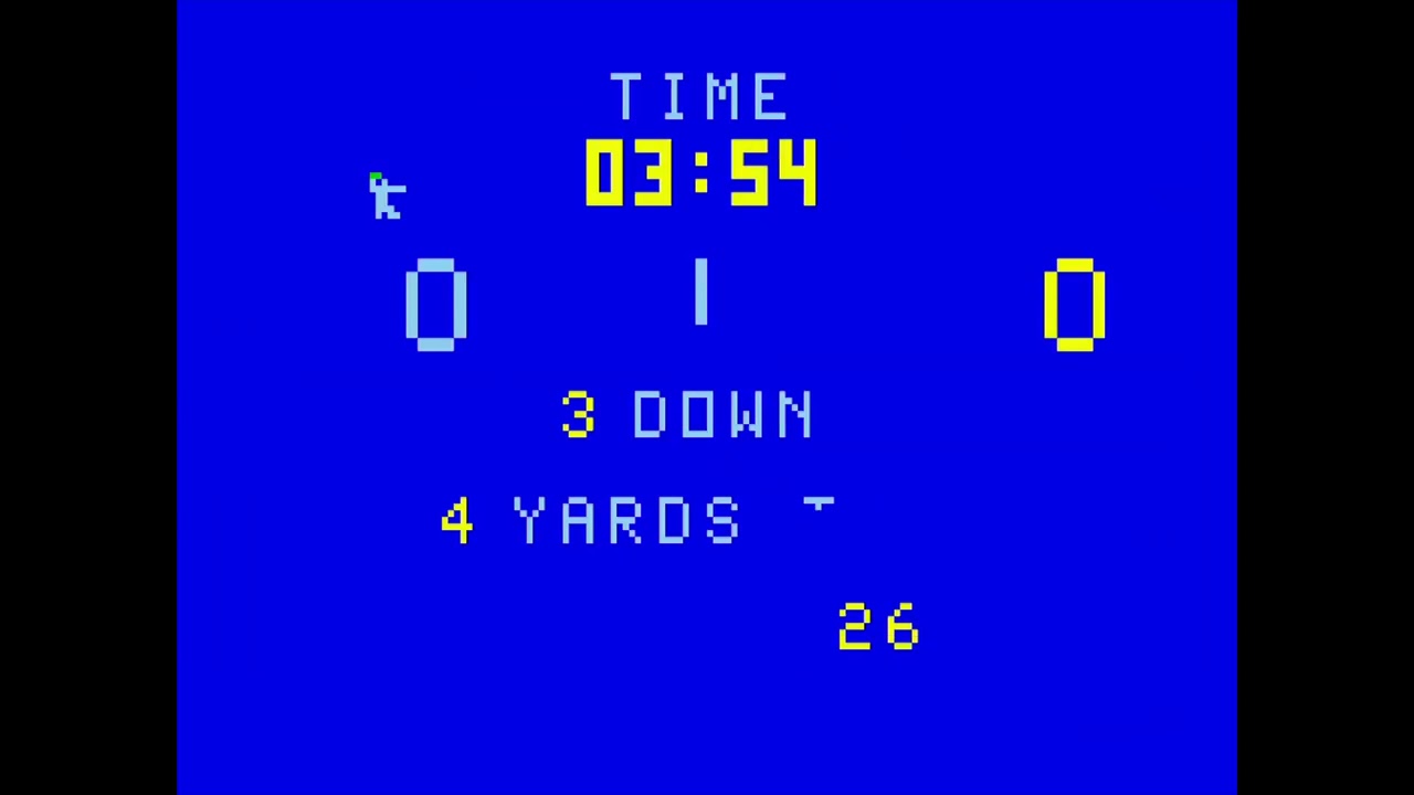 Football - (1978) - Bally Astrocade - gameplay