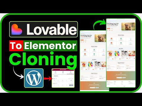 Clone Loveable AI Website into WordPress + Elementor (No Coding!)
