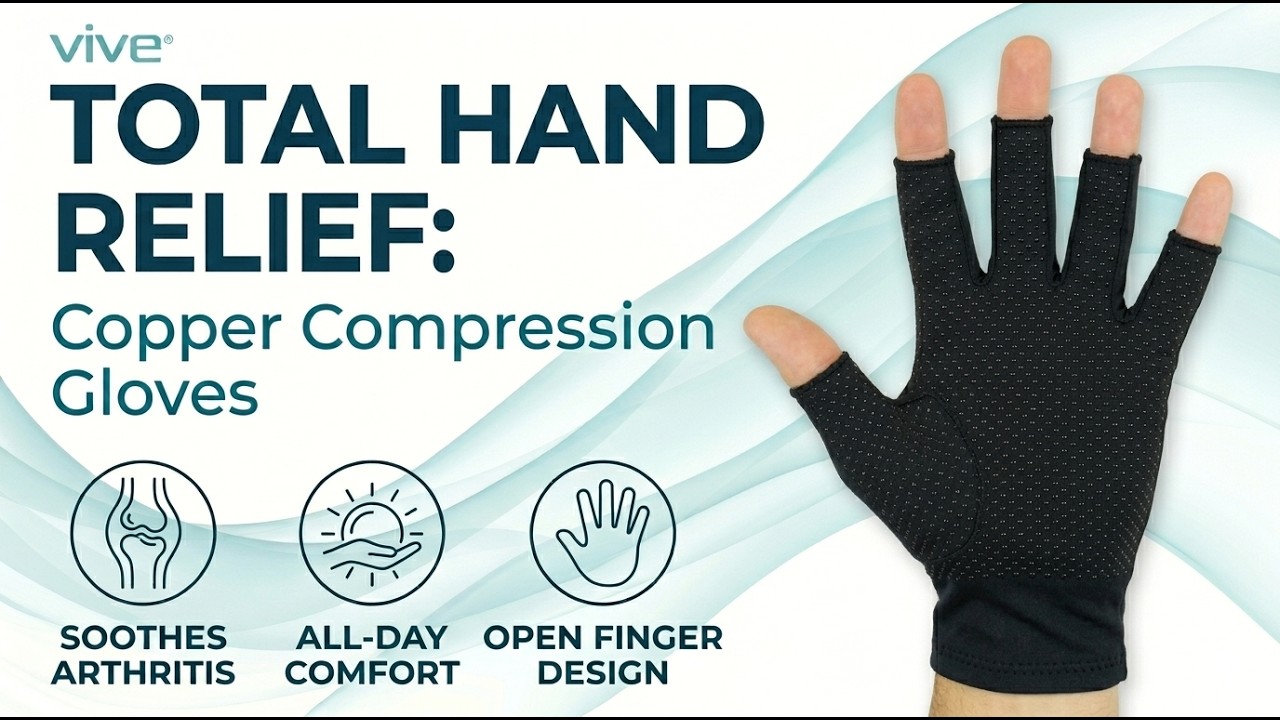 Keep Doing What You Love: Vive Copper Fingerless Arthritis Gloves