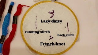 embroidery stitching guide...embroidery stitches#SN craft world........
